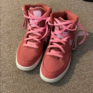 Pink nike high tops